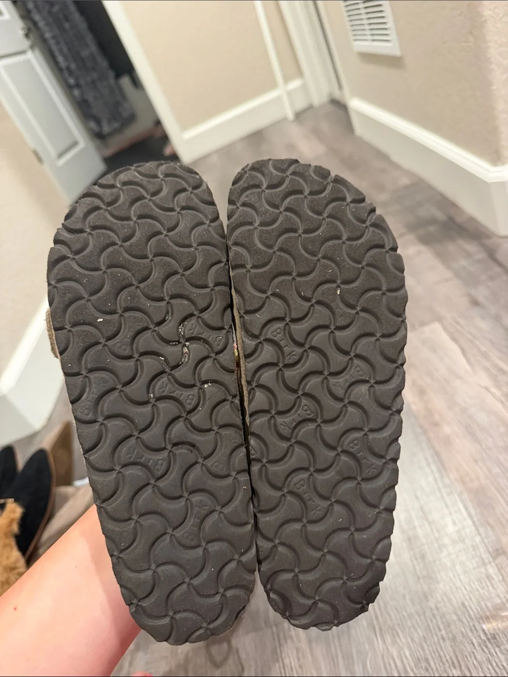 Birkenstock Arizona Suede Sandals in Light Brown